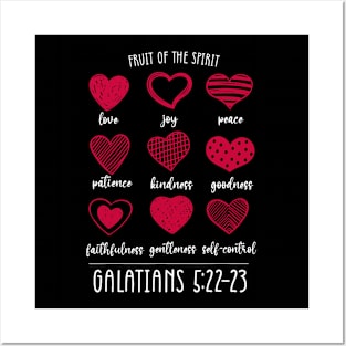 Fruit Of The Spirit Heart Galatians 5 22 23 Posters and Art